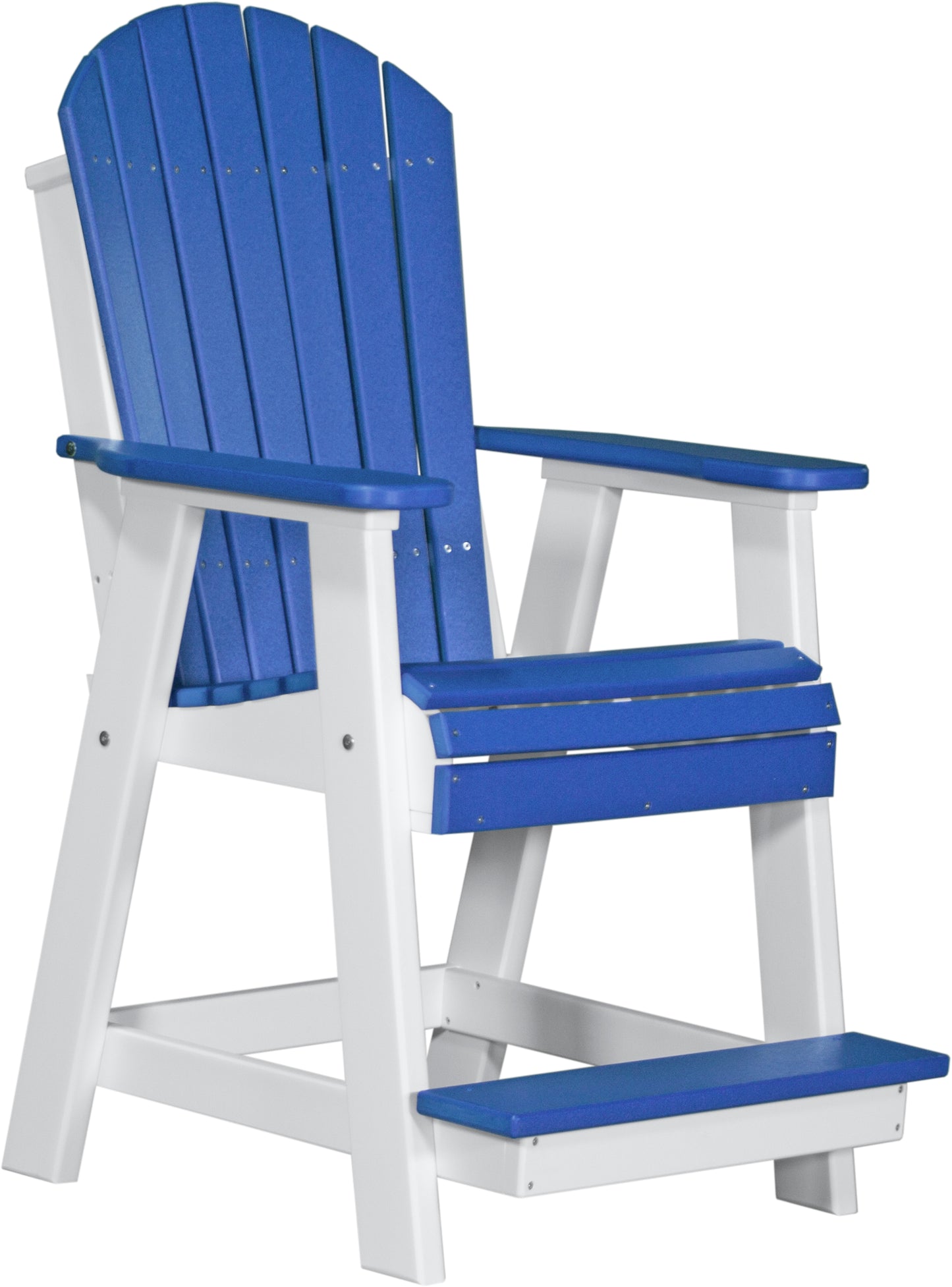 LuxCraft Counter Height Recycled Plastic Adirondack Balcony Chair (COUNTER HEIGHT) - LEAD TIME TO SHIP 7 BUSINESS DAYS OR LESS