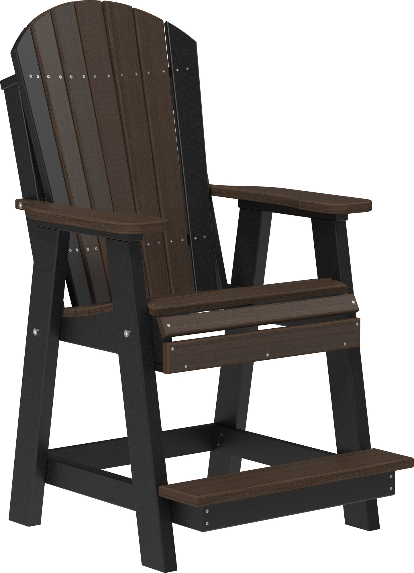 LuxCraft Counter Height Recycled Plastic Adirondack Balcony Chair (COUNTER HEIGHT) - LEAD TIME TO SHIP 4 BUSINESS DAYS