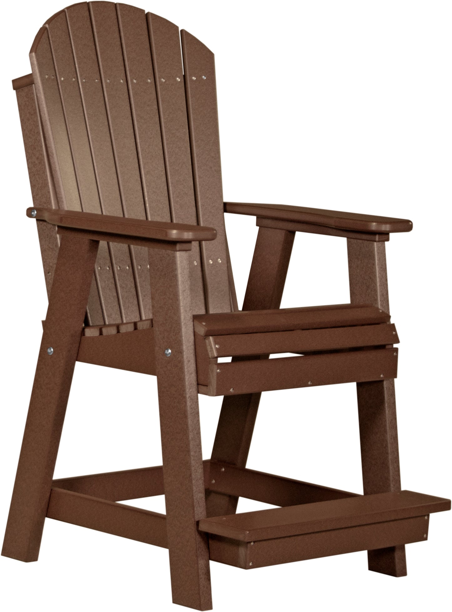 LuxCraft Counter Height Recycled Plastic Adirondack Balcony Chair (COUNTER HEIGHT) - LEAD TIME TO SHIP 7 BUSINESS DAYS OR LESS