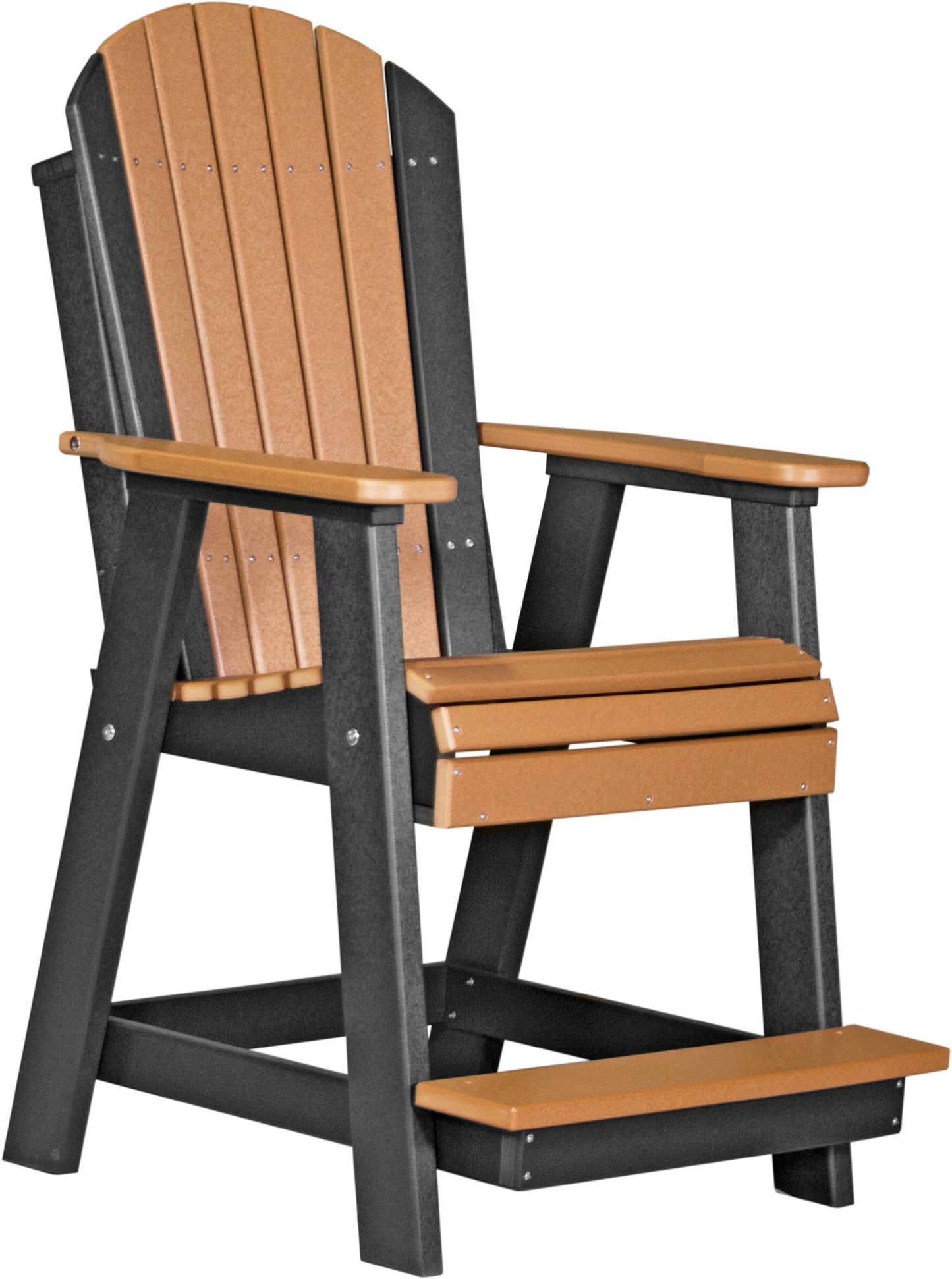 LuxCraft Counter Height Recycled Plastic Adirondack Balcony Chair (COUNTER HEIGHT) - LEAD TIME TO SHIP 4 BUSINESS DAYS