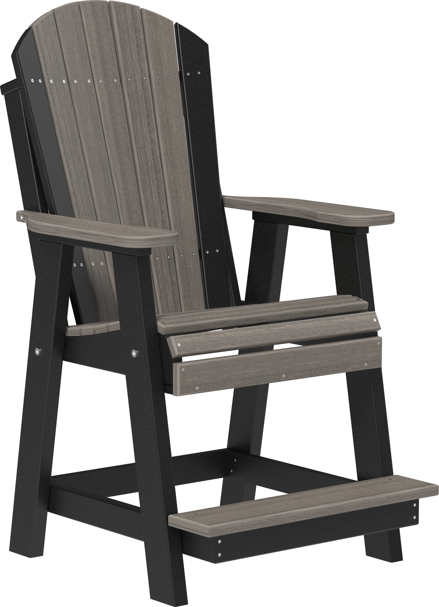 LuxCraft Counter Height Recycled Plastic Adirondack Balcony Chair (COUNTER HEIGHT) - LEAD TIME TO SHIP 4 BUSINESS DAYS