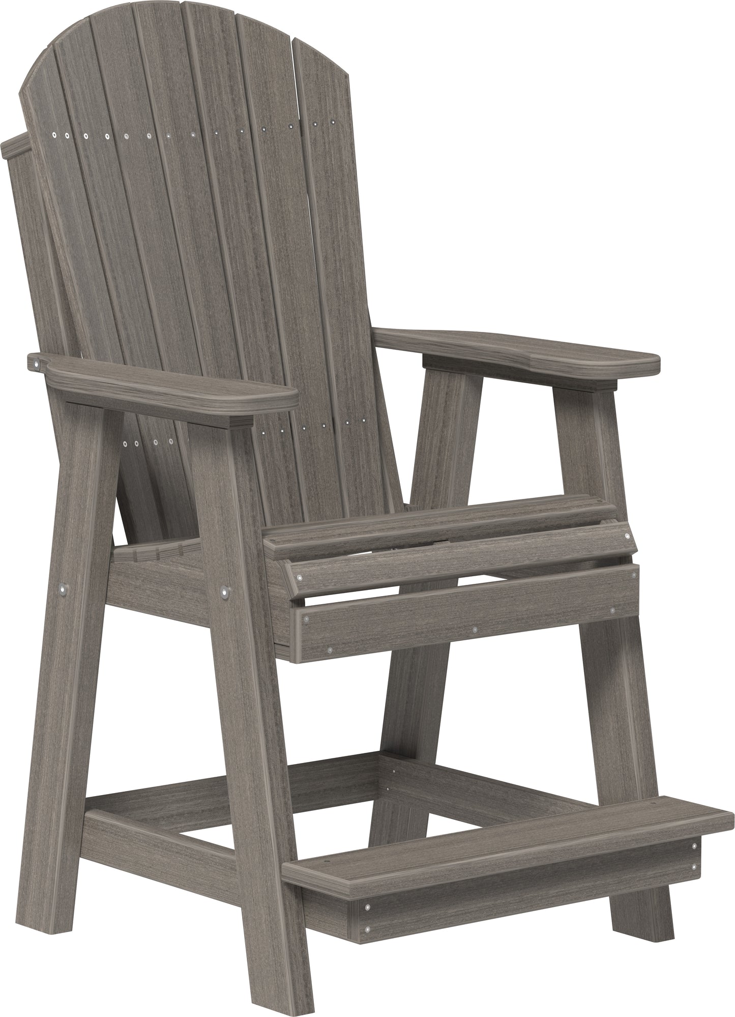 LuxCraft Counter Height Recycled Plastic Adirondack Balcony Chair (COUNTER HEIGHT) - LEAD TIME TO SHIP 4 BUSINESS DAYS