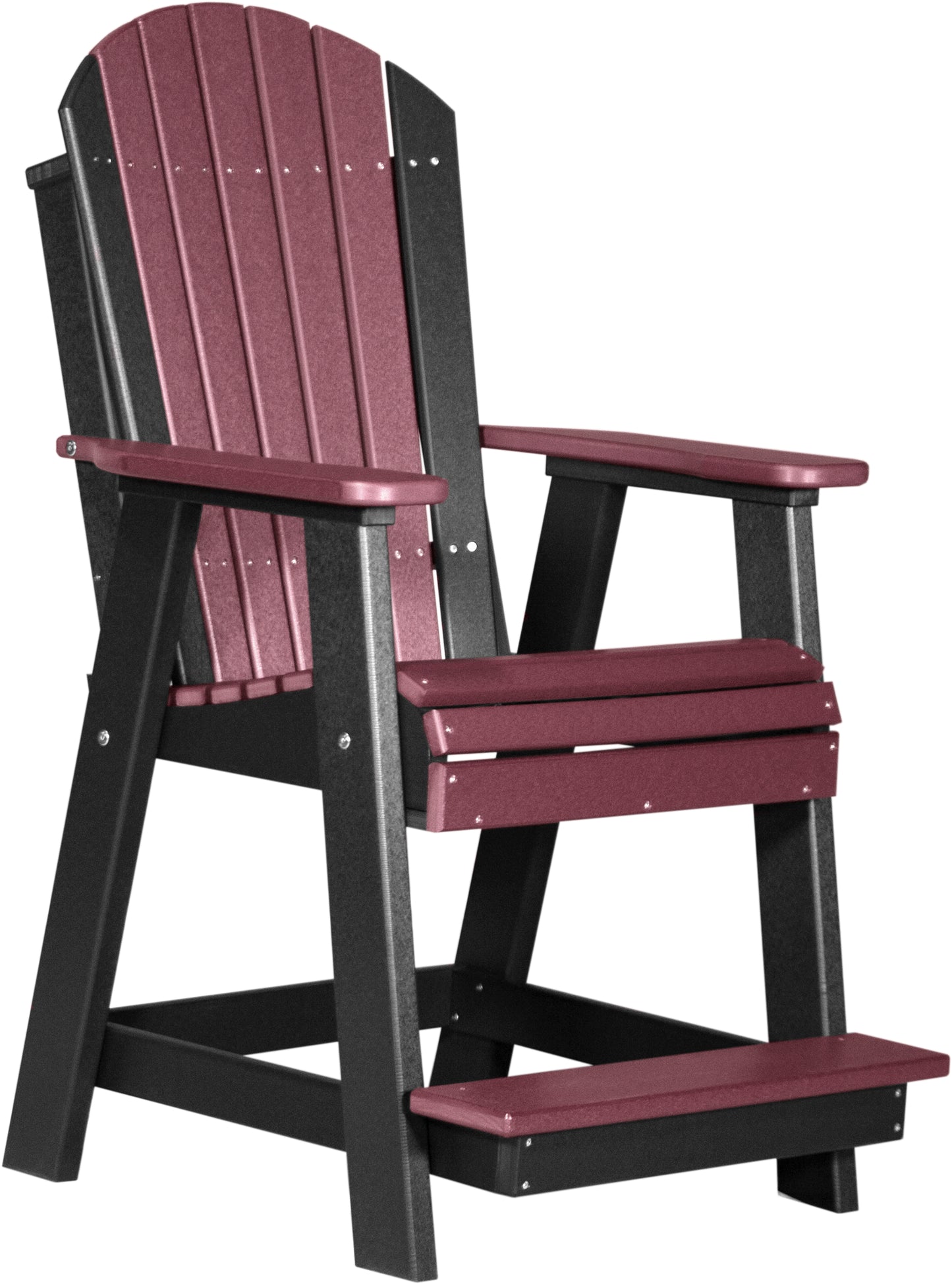 LuxCraft Counter Height Recycled Plastic Adirondack Balcony Chair (COUNTER HEIGHT) - LEAD TIME TO SHIP 4 BUSINESS DAYS