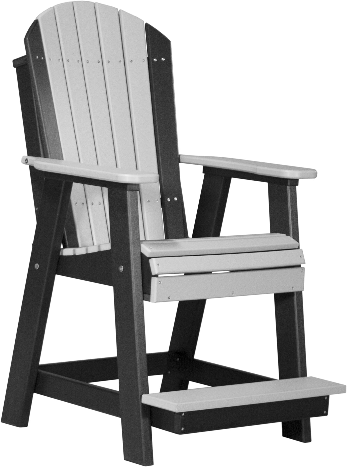 LuxCraft Counter Height Recycled Plastic Adirondack Balcony Chair (COUNTER HEIGHT) - LEAD TIME TO SHIP 4 BUSINESS DAYS