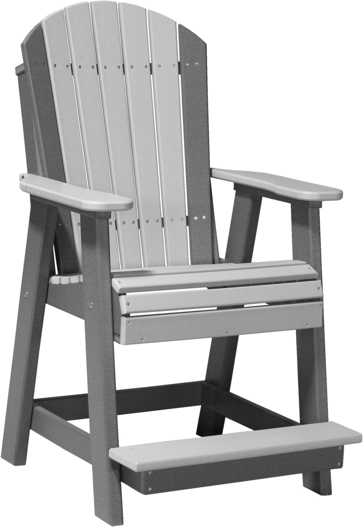 LuxCraft Counter Height Recycled Plastic Adirondack Balcony Chair (COUNTER HEIGHT) - LEAD TIME TO SHIP 4 BUSINESS DAYS