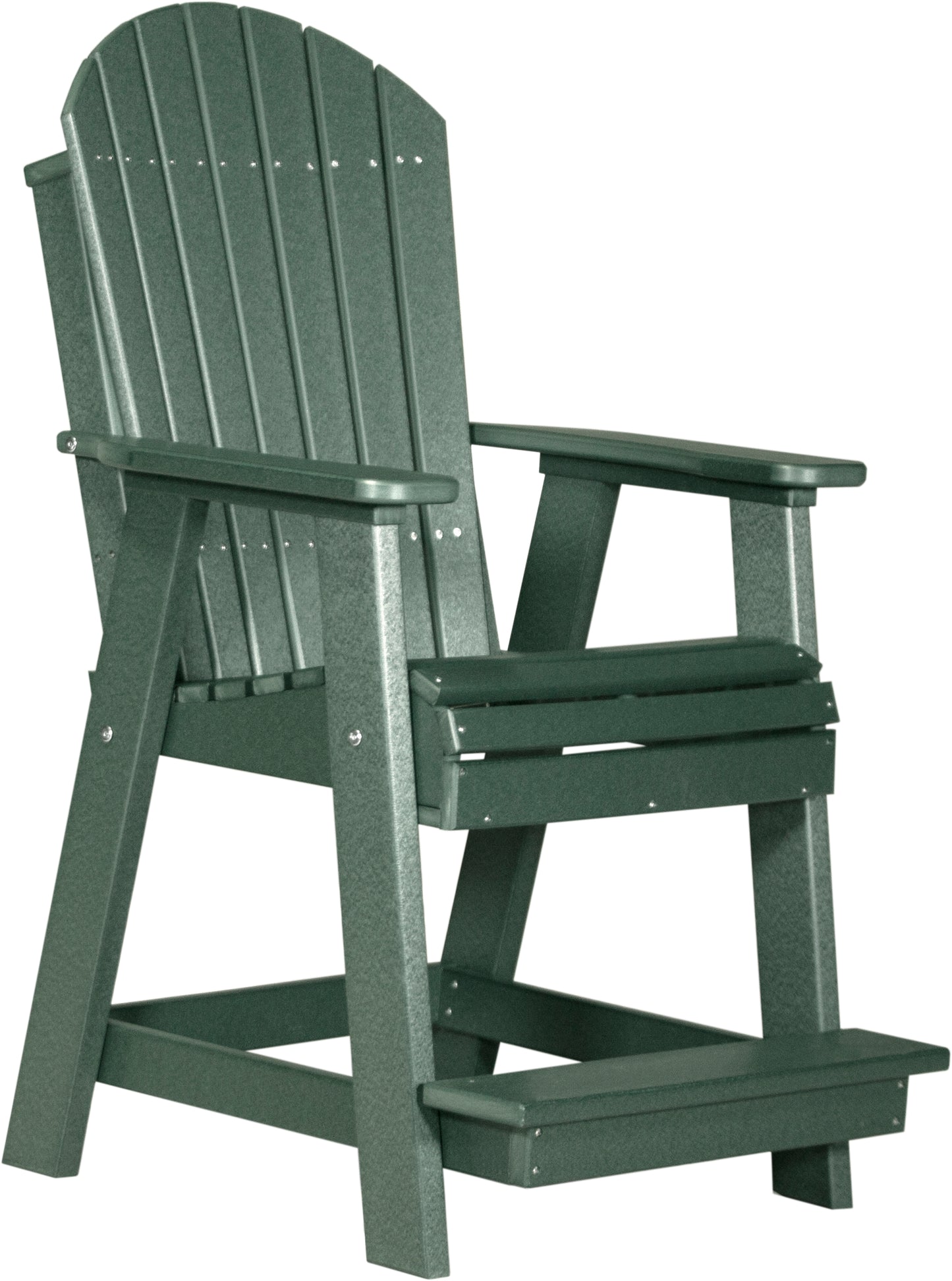 LuxCraft Counter Height Recycled Plastic Adirondack Balcony Chair (COUNTER HEIGHT) - LEAD TIME TO SHIP 4 BUSINESS DAYS