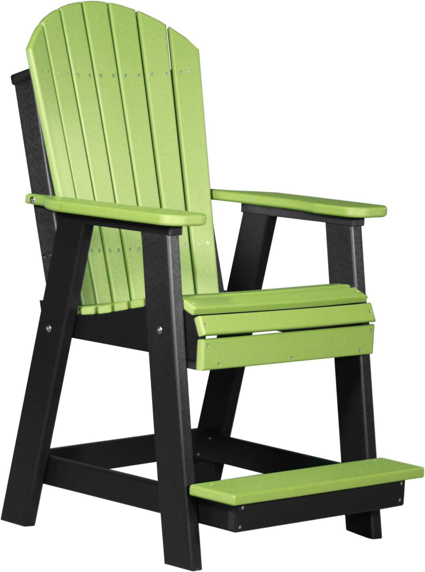 LuxCraft Counter Height Recycled Plastic Adirondack Balcony Chair (COUNTER HEIGHT) - LEAD TIME TO SHIP 4 BUSINESS DAYS