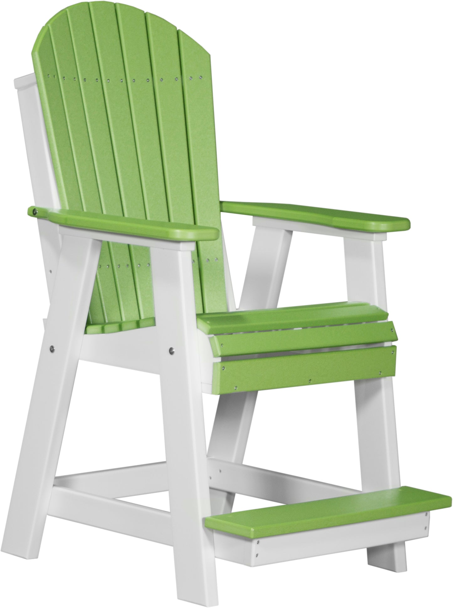 LuxCraft Counter Height Recycled Plastic Adirondack Balcony Chair (COUNTER HEIGHT) - LEAD TIME TO SHIP 4 BUSINESS DAYS