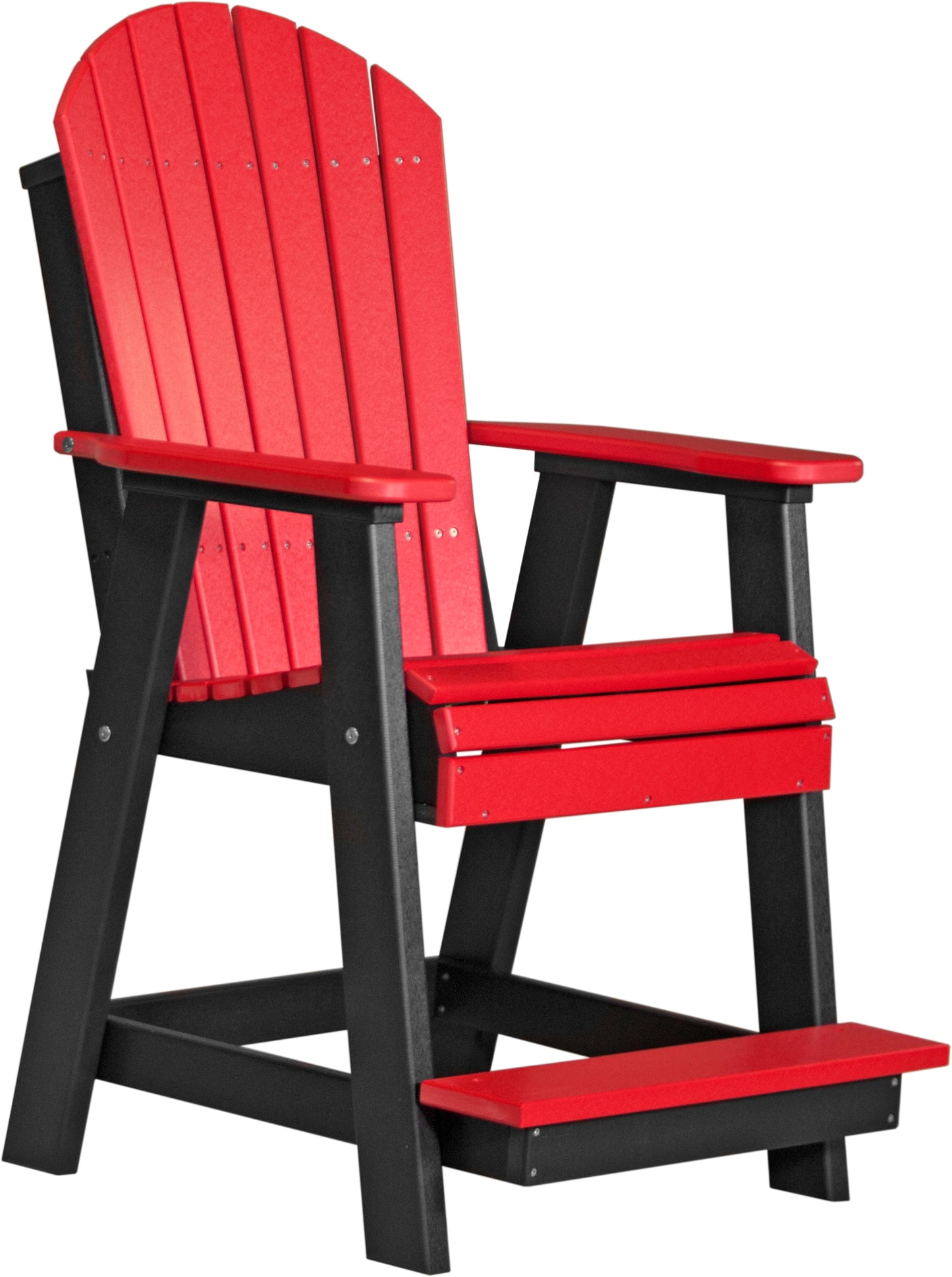 LuxCraft Counter Height Recycled Plastic Adirondack Balcony Chair (COUNTER HEIGHT) - LEAD TIME TO SHIP 7 BUSINESS DAYS OR LESS