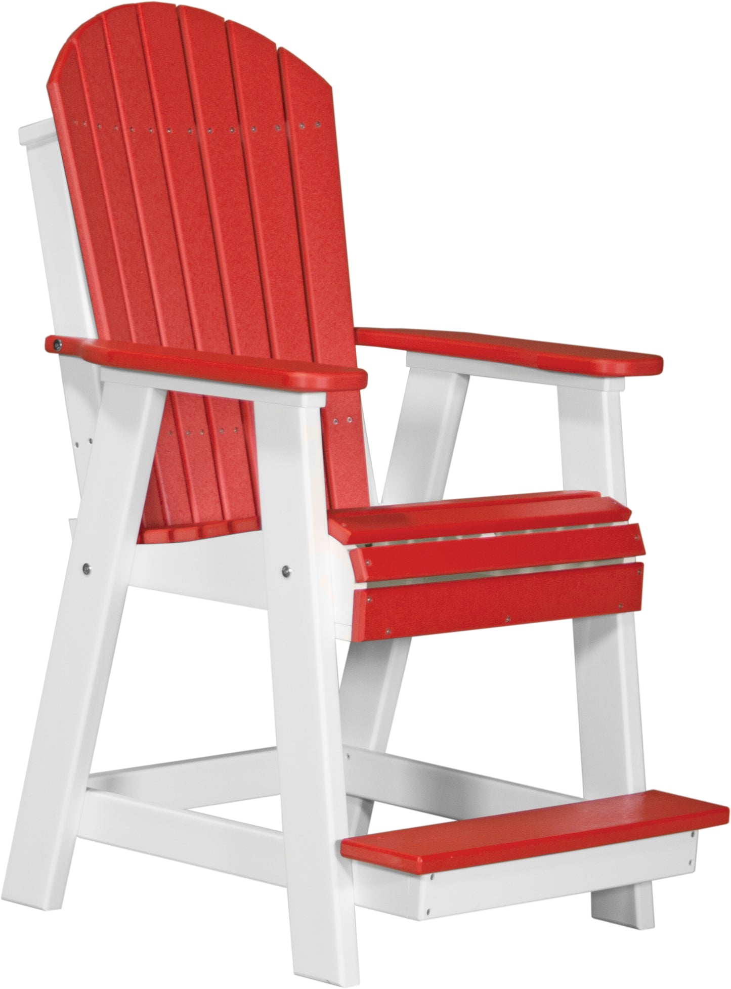 LuxCraft Counter Height Recycled Plastic Adirondack Balcony Chair (COUNTER HEIGHT) - LEAD TIME TO SHIP 7 BUSINESS DAYS OR LESS