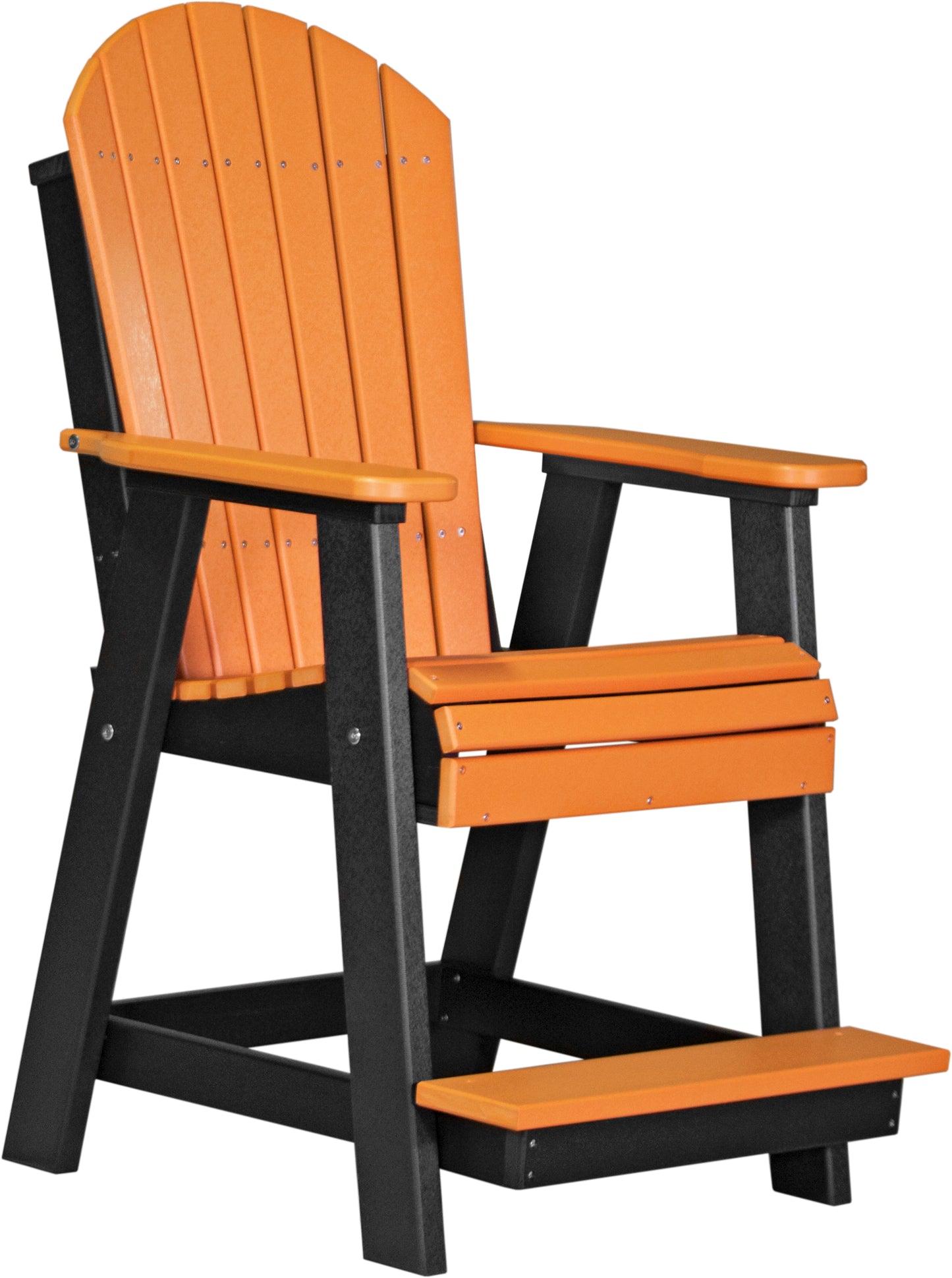 LuxCraft Counter Height Recycled Plastic Adirondack Balcony Chair (COUNTER HEIGHT) - LEAD TIME TO SHIP 4 BUSINESS DAYS