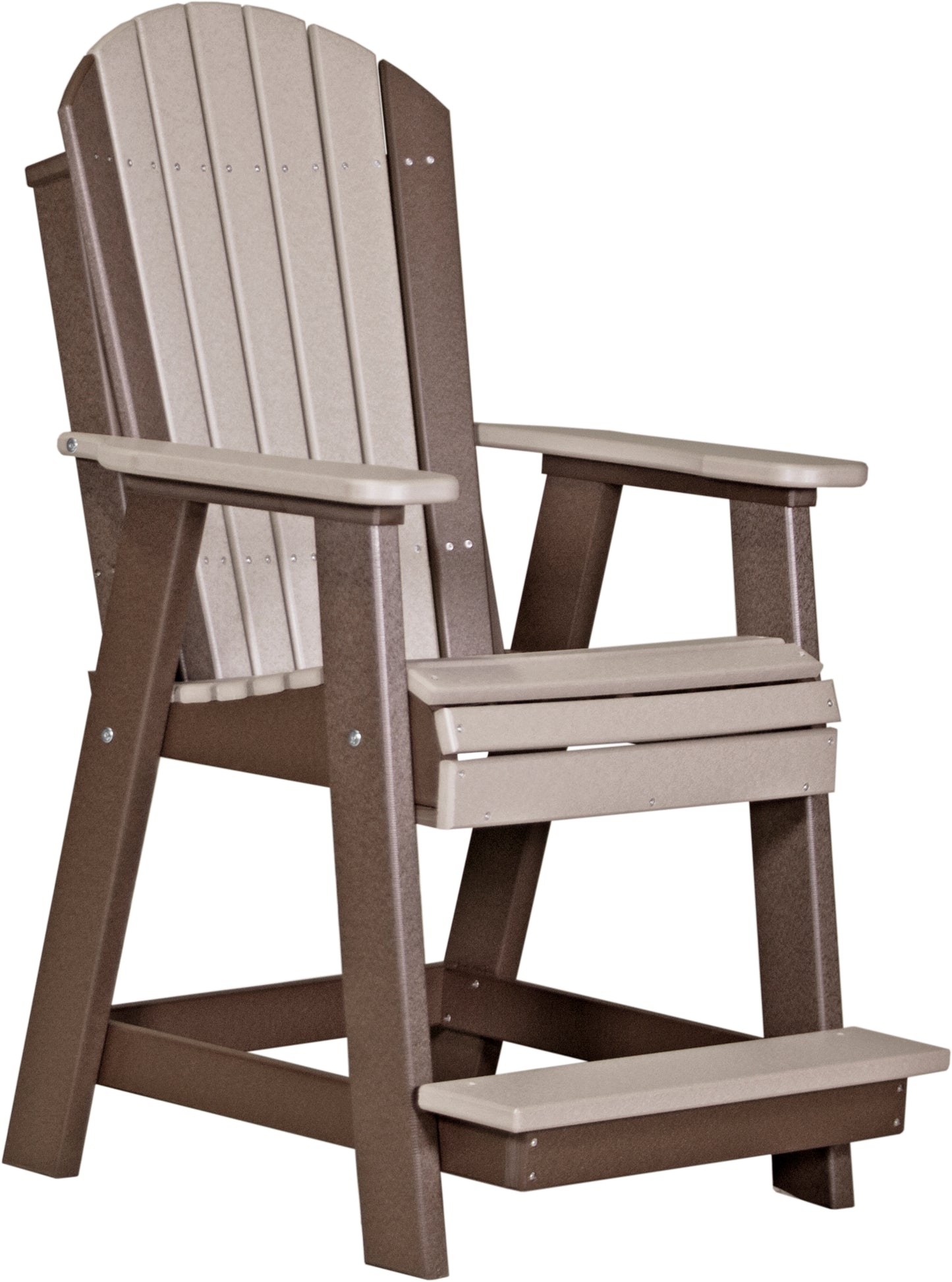 LuxCraft Counter Height Recycled Plastic Adirondack Balcony Chair (COUNTER HEIGHT) - LEAD TIME TO SHIP 7 BUSINESS DAYS OR LESS