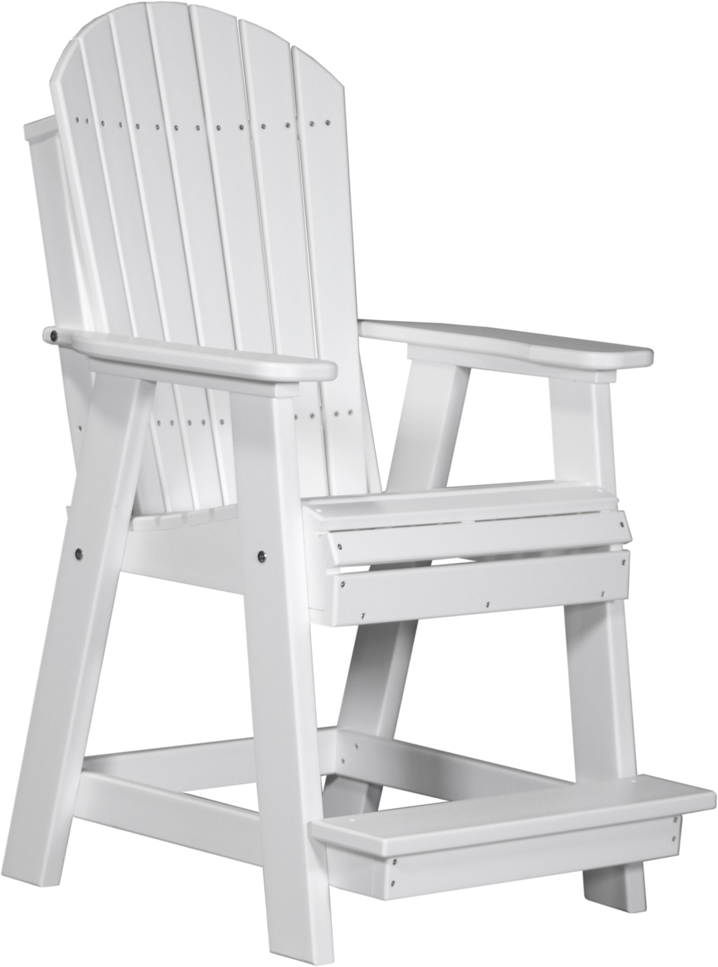 LuxCraft Counter Height Recycled Plastic Adirondack Balcony Chair (COUNTER HEIGHT) - LEAD TIME TO SHIP 4 BUSINESS DAYS