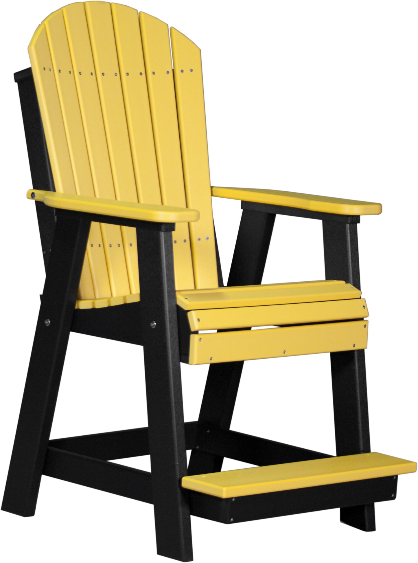 LuxCraft Counter Height Recycled Plastic Adirondack Balcony Chair (COUNTER HEIGHT) - LEAD TIME TO SHIP 7 BUSINESS DAYS OR LESS