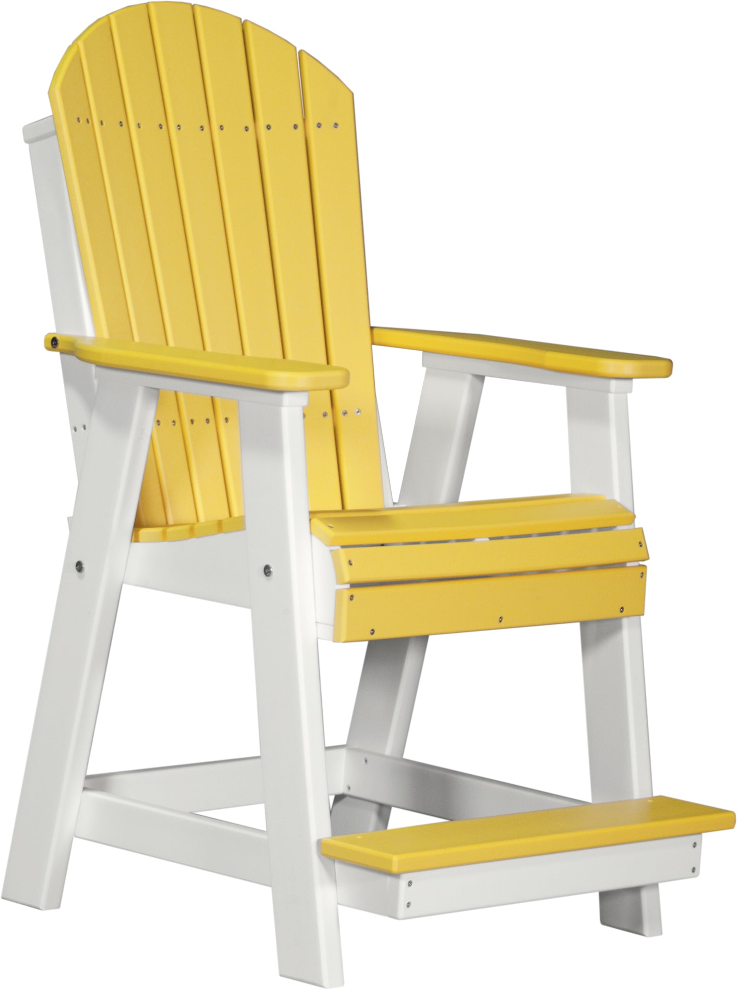 LuxCraft Counter Height Recycled Plastic Adirondack Balcony Chair (COUNTER HEIGHT) - LEAD TIME TO SHIP 4 BUSINESS DAYS