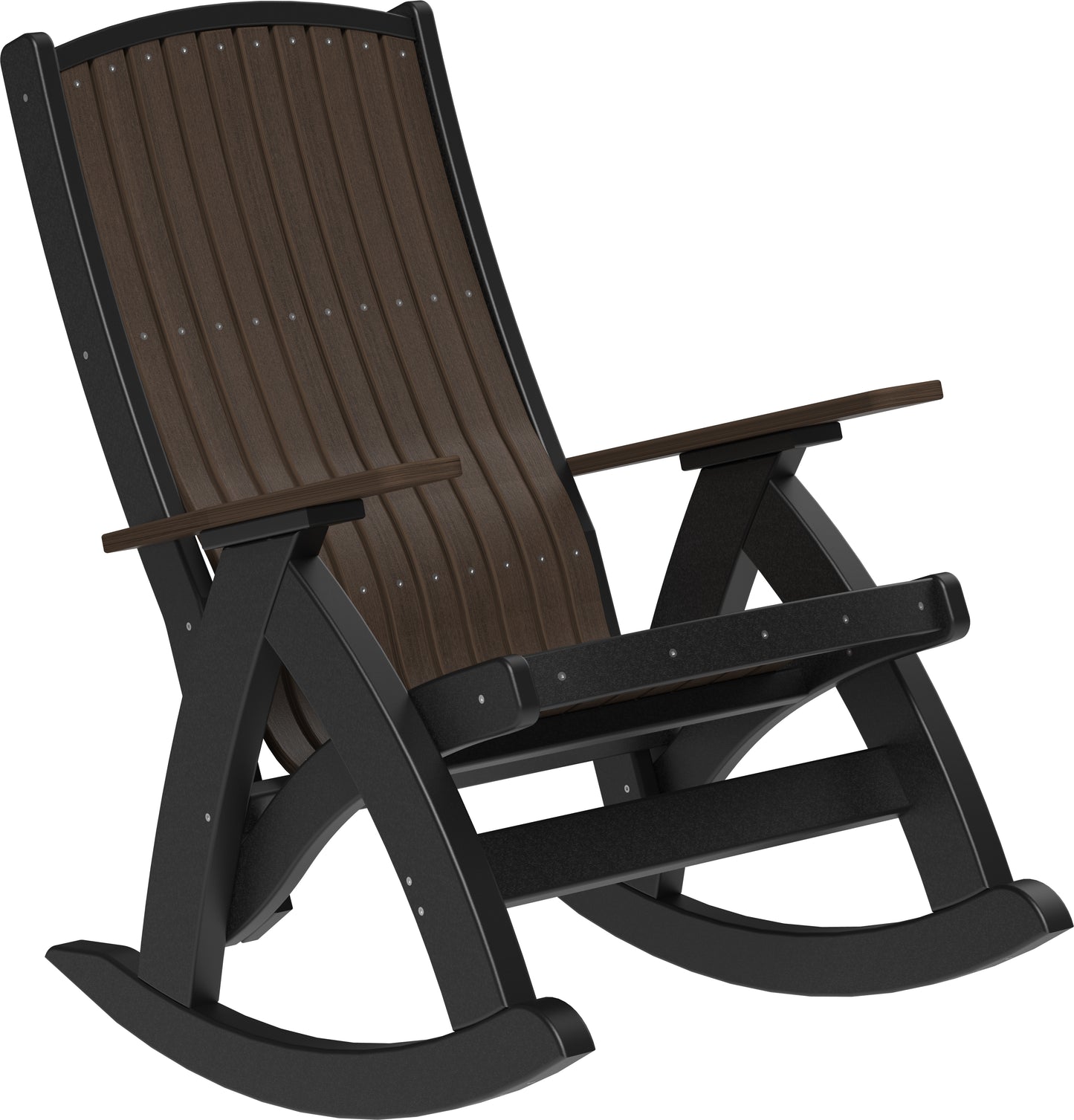 LuxCraft Recycled Plastic Comfort Rocking Chair - LEAD TIME TO SHIP 3 TO 4 WEEKS