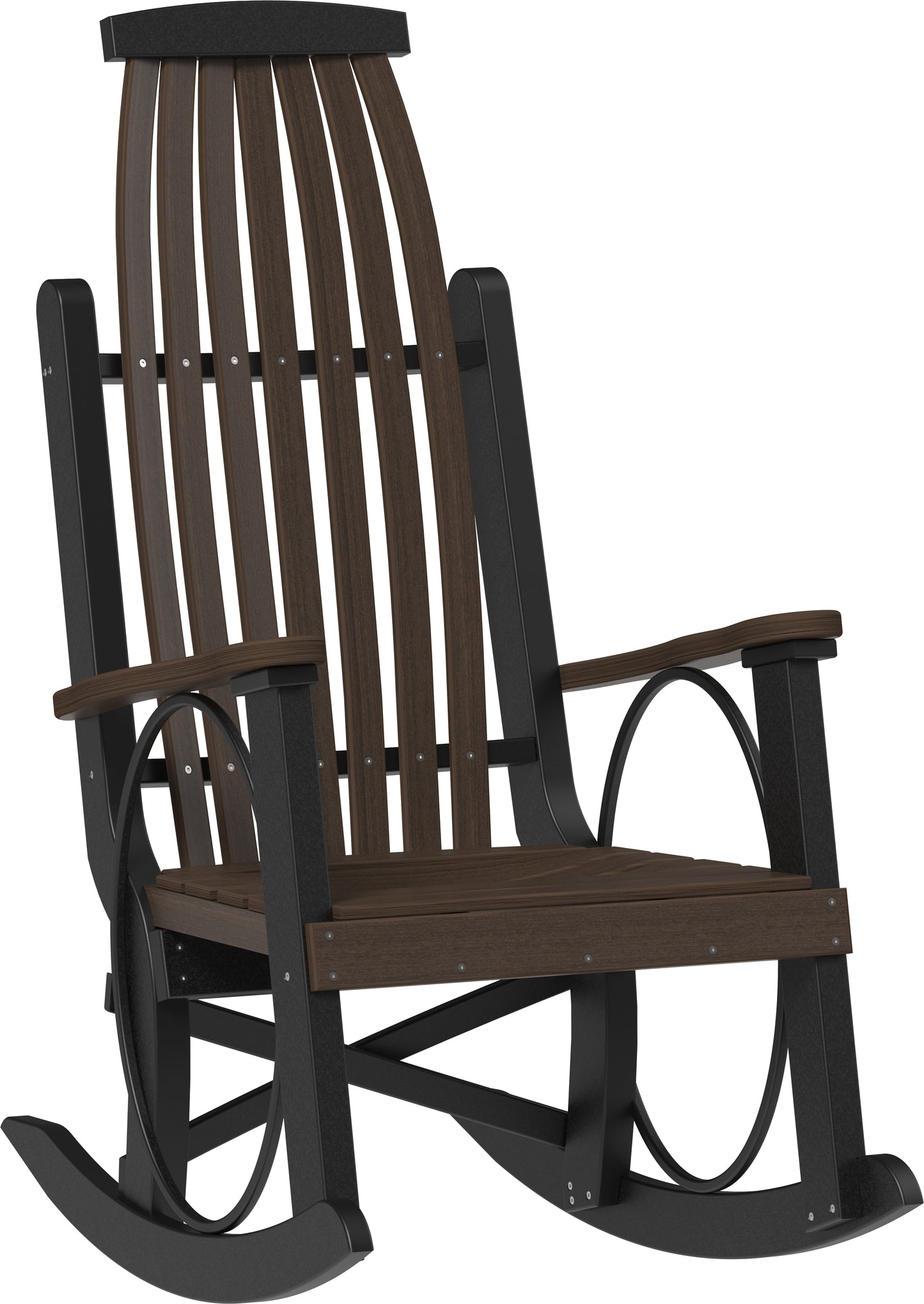 LuxCraft Recycled Plastic Grandpa's Porch Rocking Chair - LEAD TIME TO SHIP 3 TO 4 WEEKS