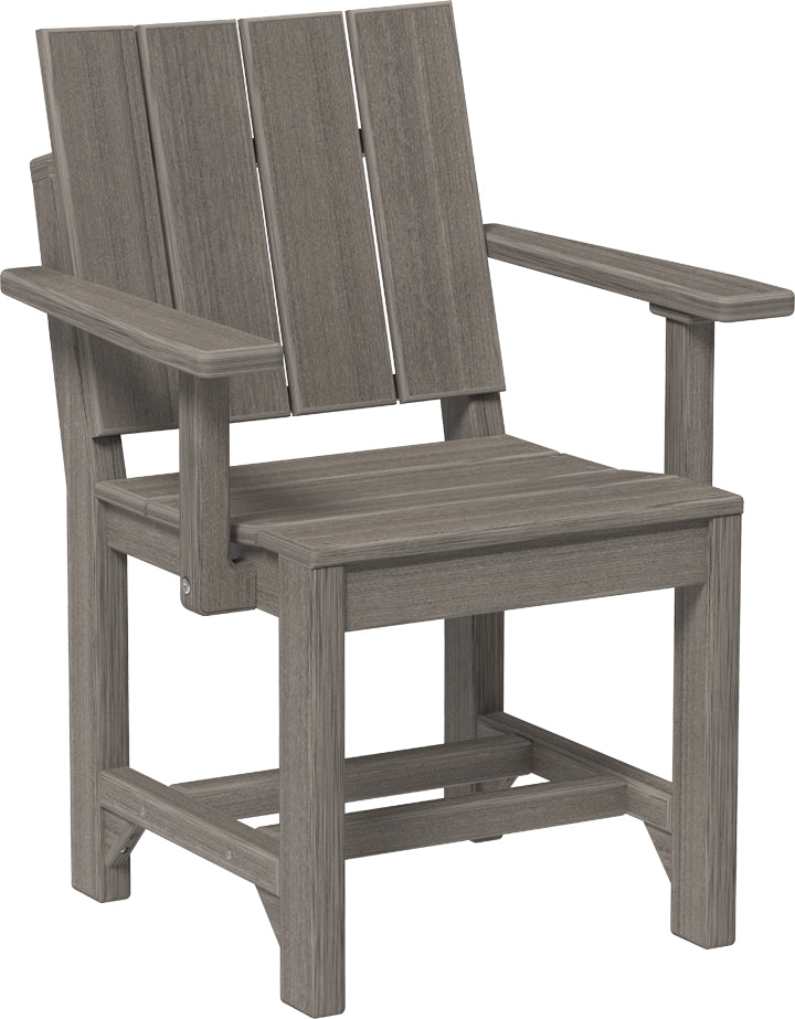 LuxCraft Recycled Plastic Urban Arm Chair (DINING HEIGHT) - LEAD TIME TO SHIP 3 TO 4 WEEKS