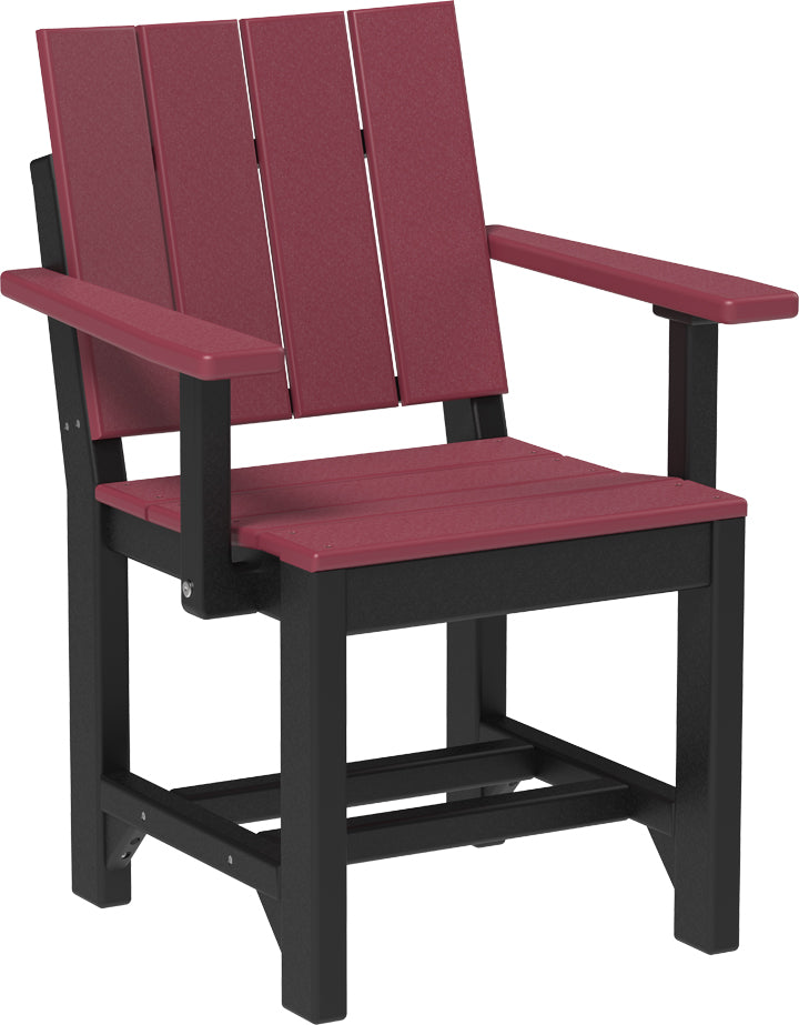 LuxCraft Recycled Plastic Urban Arm Chair (DINING HEIGHT) - LEAD TIME TO SHIP 3 TO 4 WEEKS