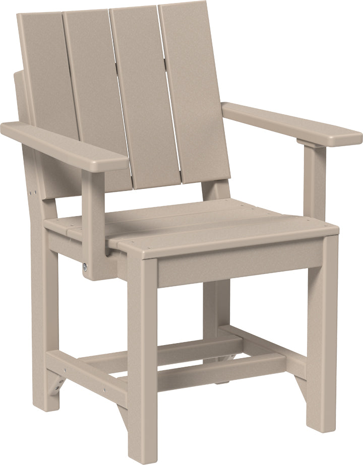 LuxCraft Recycled Plastic Urban Arm Chair (DINING HEIGHT) - LEAD TIME TO SHIP 3 TO 4 WEEKS