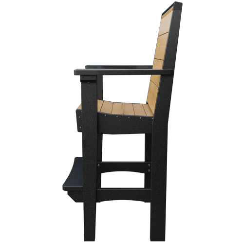 Patiova Recycled Plastic Urban Harbour Bar Chair - LEAD TIME TO SHIP 6 WEEKS OR LESS