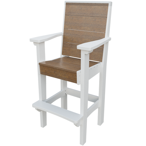 Patiova Recycled Plastic Urban Harbour Bar Chair - LEAD TIME TO SHIP 6 WEEKS OR LESS