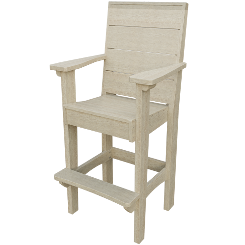 Patiova Recycled Plastic Urban Harbour Bar Chair - LEAD TIME TO SHIP 6 WEEKS OR LESS