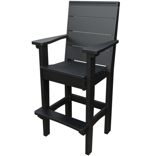 Patiova Recycled Plastic Urban Harbour Bar Chair - LEAD TIME TO SHIP 6 WEEKS OR LESS