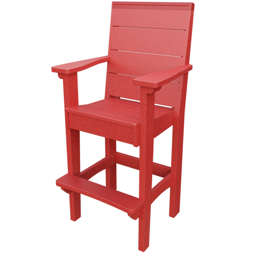 Patiova Recycled Plastic Urban Harbour Bar Chair - LEAD TIME TO SHIP 6 WEEKS OR LESS