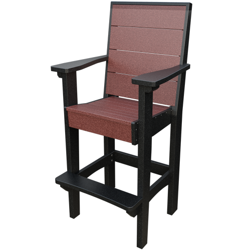 Patiova Recycled Plastic Urban Harbour Bar Chair - LEAD TIME TO SHIP 6 WEEKS OR LESS