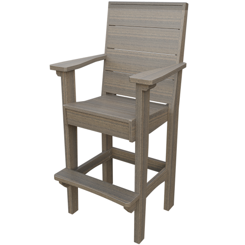 Patiova Recycled Plastic Urban Harbour Bar Chair - LEAD TIME TO SHIP 6 WEEKS OR LESS