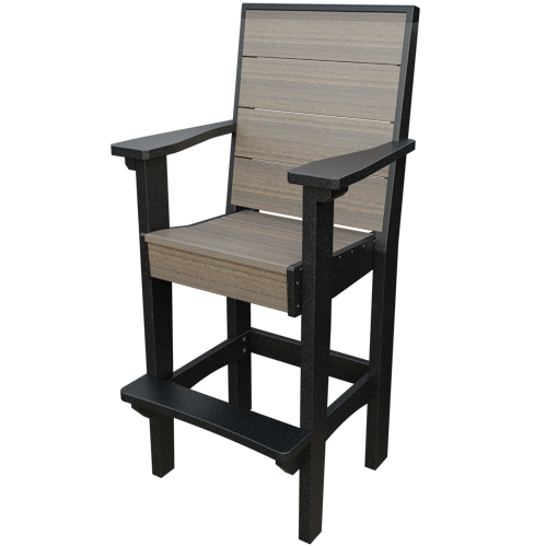 Patiova Recycled Plastic Urban Harbour Bar Chair - LEAD TIME TO SHIP 6 WEEKS OR LESS