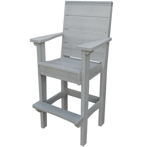 Patiova Recycled Plastic Urban Harbour Bar Chair - LEAD TIME TO SHIP 6 WEEKS OR LESS