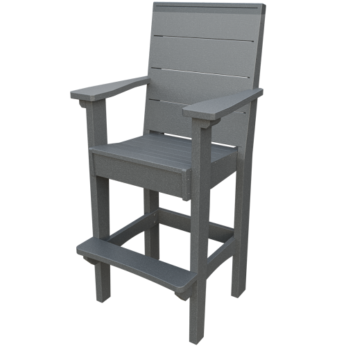 Patiova Recycled Plastic Urban Harbour Bar Chair - LEAD TIME TO SHIP 6 WEEKS OR LESS