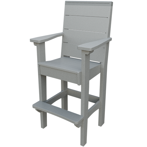 Patiova Recycled Plastic Urban Harbour Bar Chair - LEAD TIME TO SHIP 6 WEEKS OR LESS