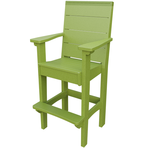 Patiova Recycled Plastic Urban Harbour Bar Chair - LEAD TIME TO SHIP 6 WEEKS OR LESS