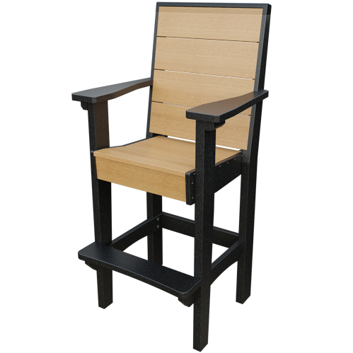 Patiova Recycled Plastic Urban Harbour Bar Chair - LEAD TIME TO SHIP 6 WEEKS OR LESS