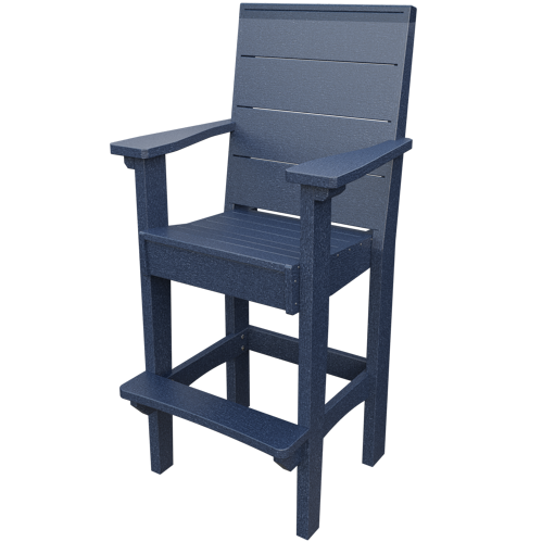 Patiova Recycled Plastic Urban Harbour Bar Chair - LEAD TIME TO SHIP 6 WEEKS OR LESS