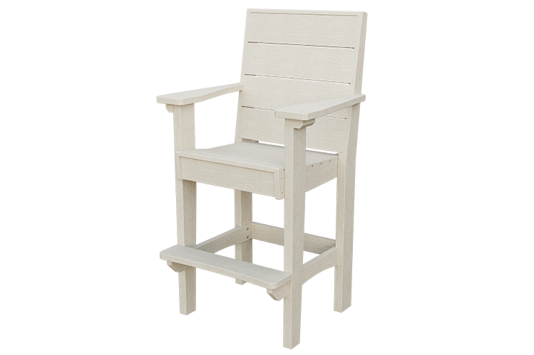 Patiova Recycled Plastic Urban Harbour Bar Chair - LEAD TIME TO SHIP 6 WEEKS OR LESS