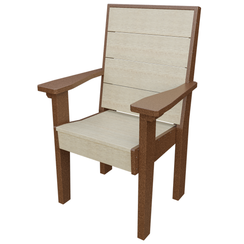 Patiova Recycled Plastic Urban Harbour Dining Arm Chair - LEAD TIME TO SHIP 6 WEEKS OR LESS