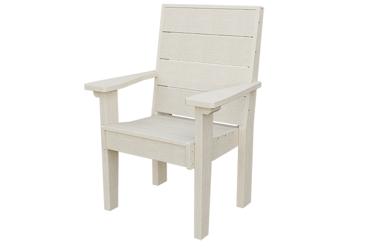 Patiova Recycled Plastic Urban Harbour Dining Arm Chair - LEAD TIME TO SHIP 4 WEEKS