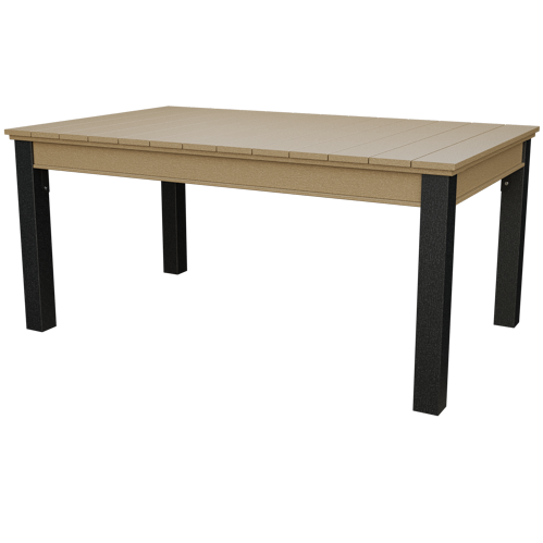 Patiova Recycled Plastic 4'x6' Urban Harbour Dining Table - LEAD TIME TO SHIP 6 WEEKS OR LESS