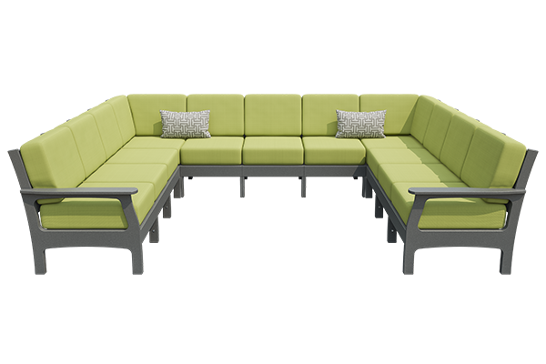 Patiova VaraMora Deep Seating 11-Seat U-Shaped Sectional - LEAD TIME TO SHIP 4 WEEKS