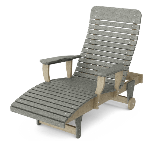 Wildridge Recycled Plastic Heritage Chaise Lounge - LEAD TIME TO SHIP 6 WEEKS OR LESS