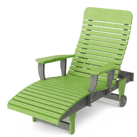 Wildridge Recycled Plastic Heritage Chaise Lounge - LEAD TIME TO SHIP 6 WEEKS OR LESS