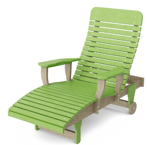 Wildridge Recycled Plastic Heritage Chaise Lounge - LEAD TIME TO SHIP 6 WEEKS OR LESS