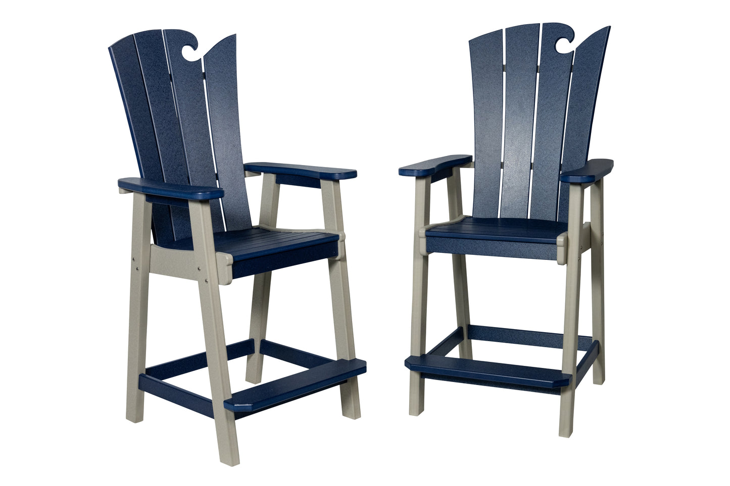 Beaver Dam Woodworks OceanWavz Bar Chair - LEAD TIME TO SHIP 3 WEEKS OR LESS