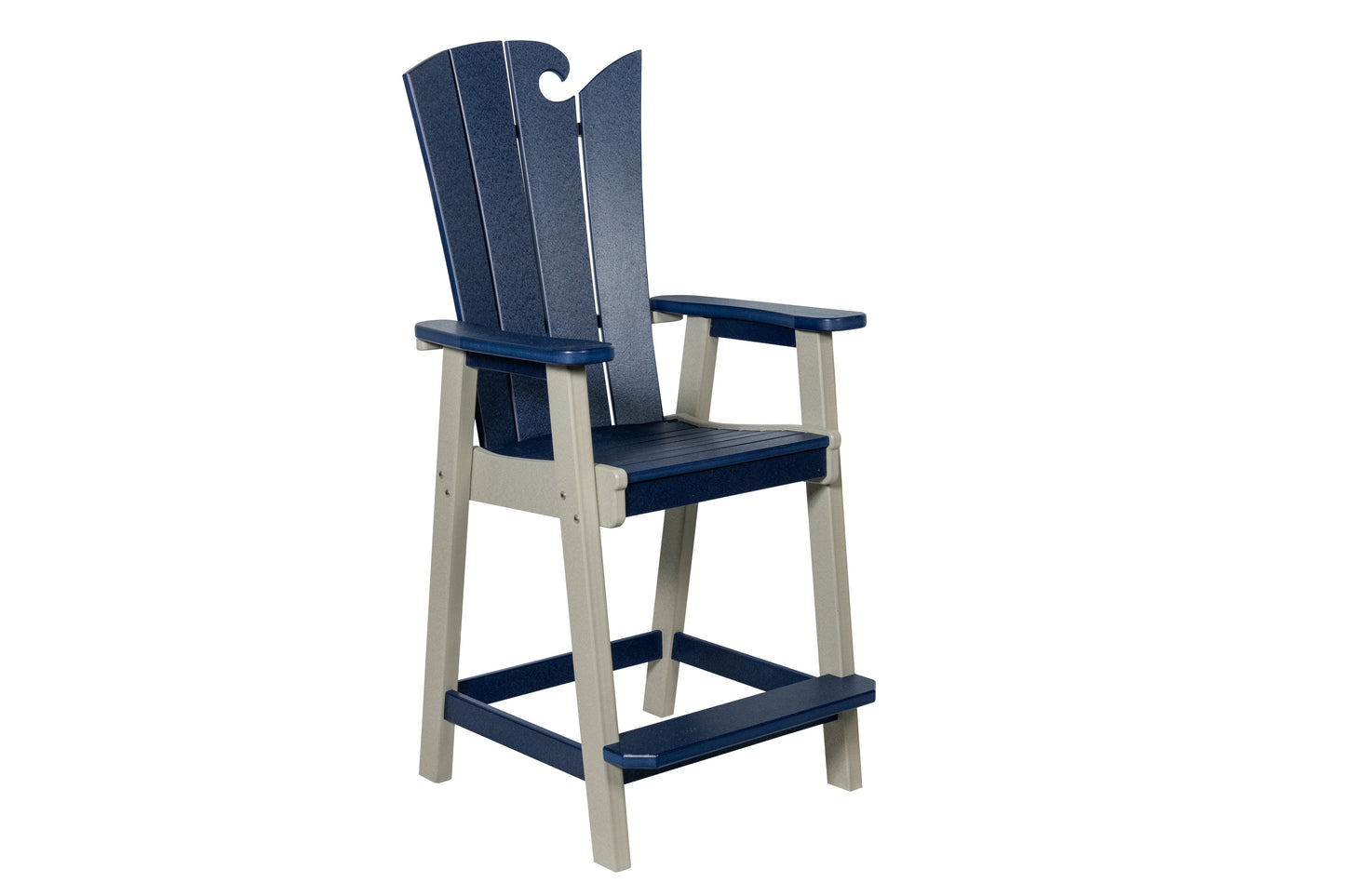 Beaver Dam Woodworks OceanWavz Bar Chair - LEAD TIME TO SHIP 3 WEEKS OR LESS