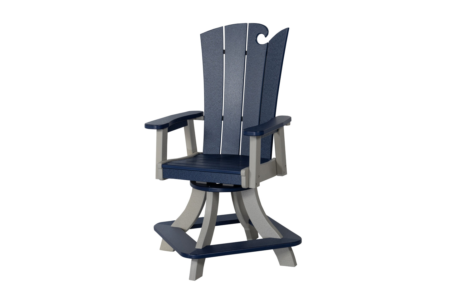 Beaver Dam Woodworks OceanWavz Swivel Counter Chair - LEAD TIME TO SHIP 4 WEEKS OR LESS