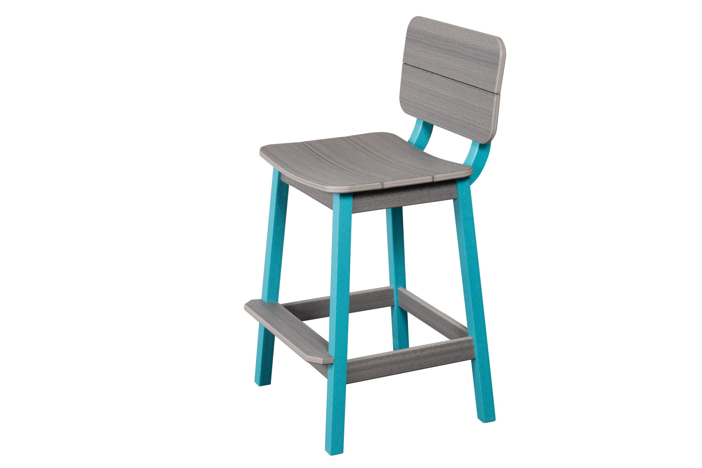 Beaver Dam Woodworks Surf-Aira Saddle Bar Stool w/ Back - LEAD TIME TO SHIP 3 WEEKS OR LESS